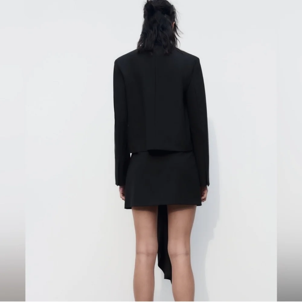 ZARA ASYMMETRIC SKIRT - LIMITED EDITION BLACK SIZE M - Picture 5 of 7